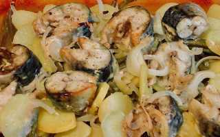 Как приготовить скумбрию в духовке с картофелем