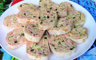 Роллы из лаваша с крабовыми палочками — 13 очень вкусных рецептов