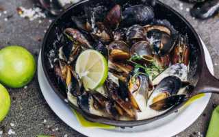 Вкусные рецепты мидий в сливочном соусе