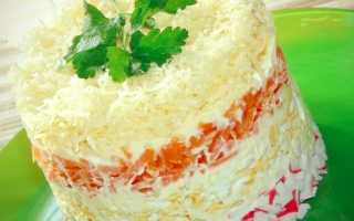 8 отличных рецептов салата с крабовыми палочками и сыром