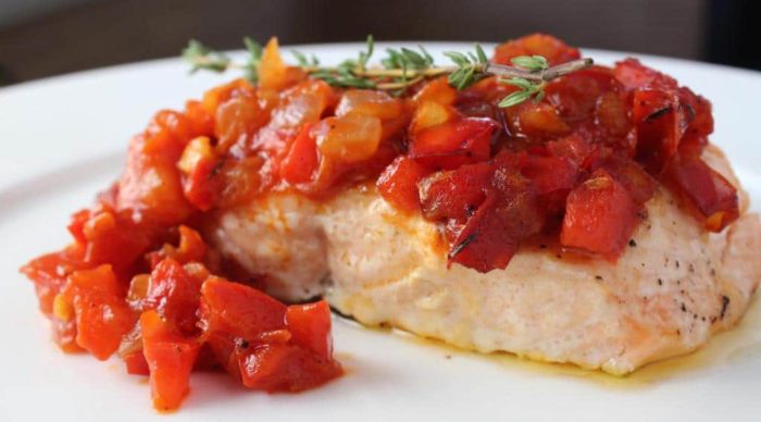 горбуша по-царски с овощами 