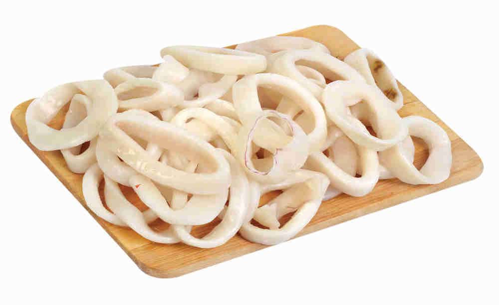 кальмар нарезанный кольцами