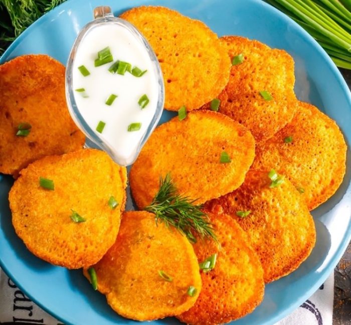 Икрянки с белым соусом 