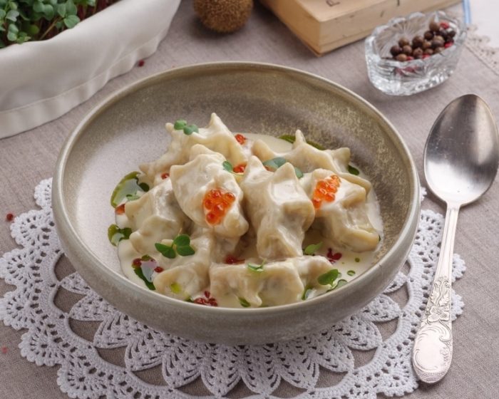 пельмени с рыбой 