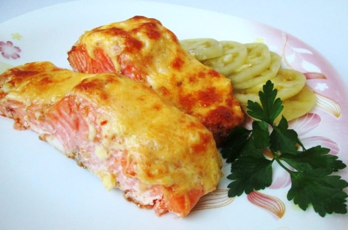 семга с сыром