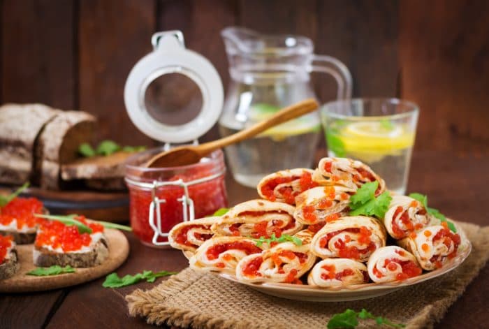 блины в кулечках