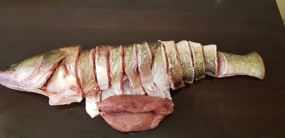 судак нарезанный на кусочки