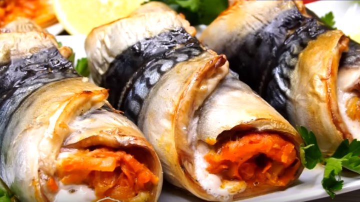 скумбрия с морковью