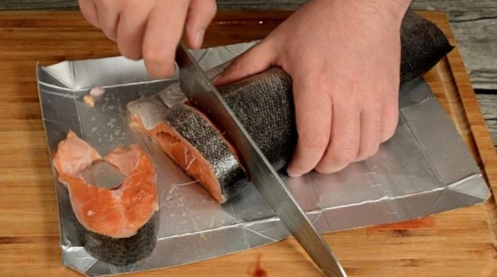 нарезка горбуши на стейки