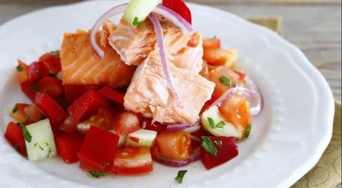 Норвежский салат с овощами 