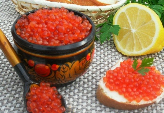 посол икры с лимоном 