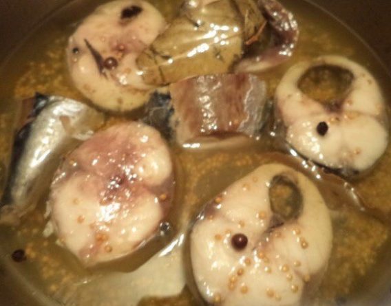 скумбрия в рассоле из горчицы 