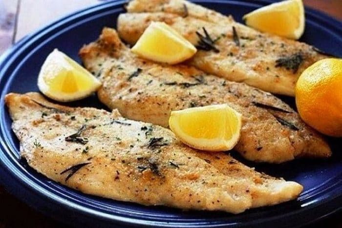 запеченный минтай с лимоном