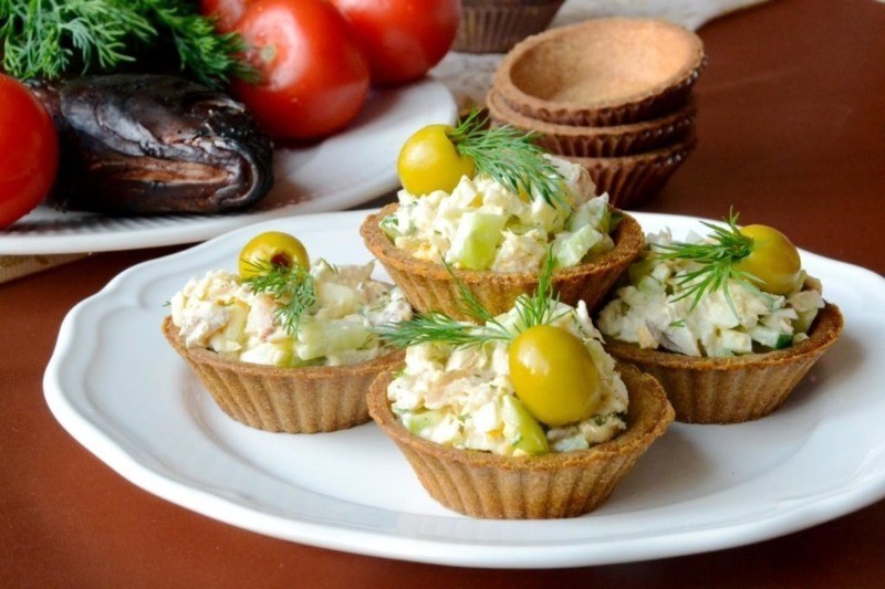 закуска с кальмаром и сыром 