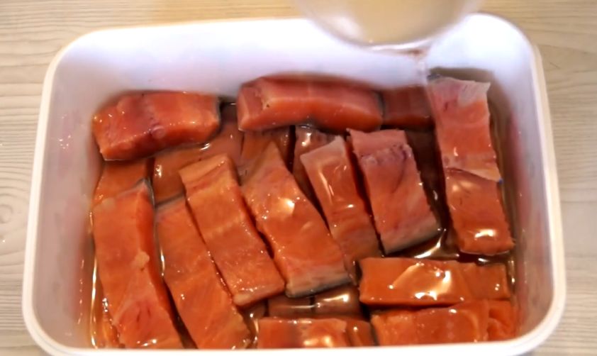 горбуша кусочками