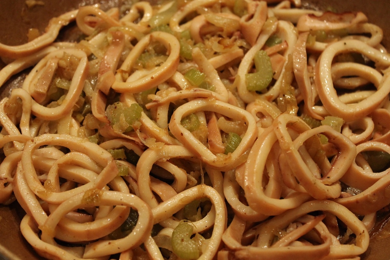 кальмары кольцами