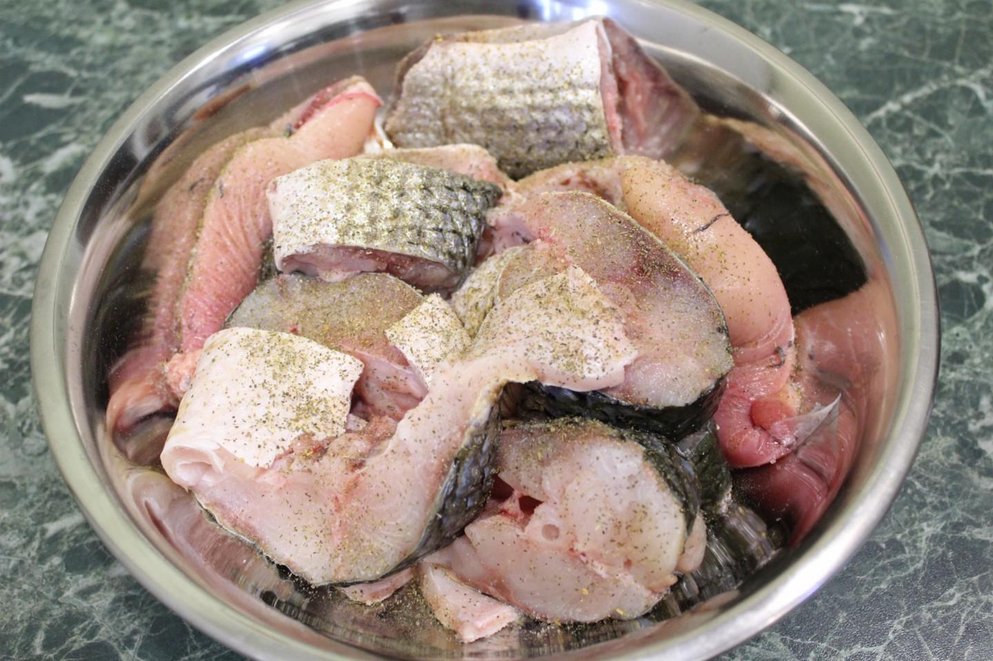 кефаль кусочками