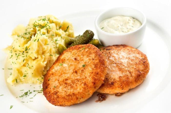 Котлеты из мяса краба