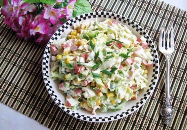 салат крабовый