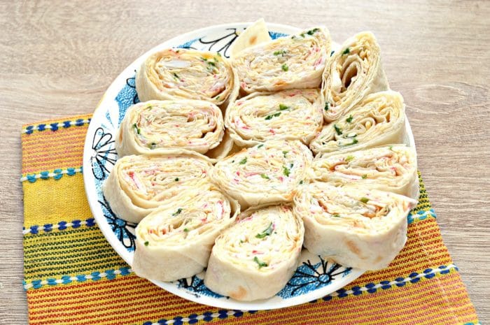 лаваш армянский с крабовыми палочками 
