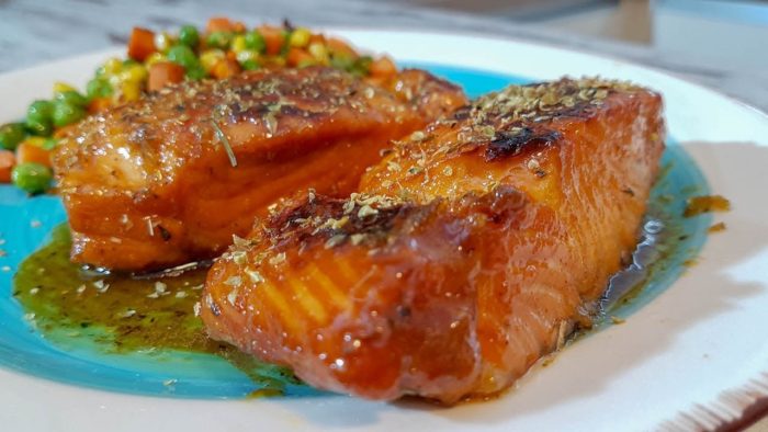 как вкусно пожарить семгу и форель 