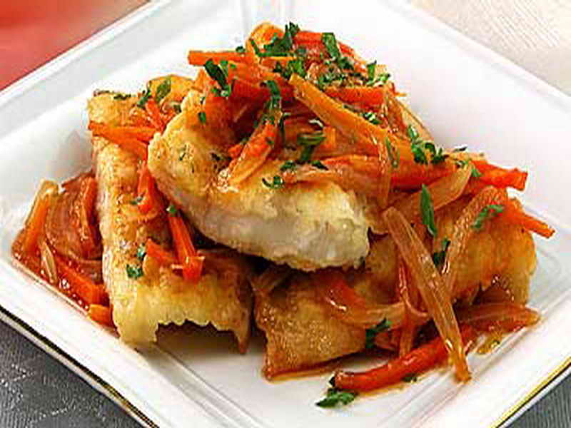 рыба с овощами