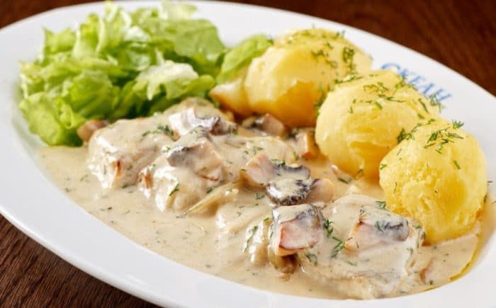морской петух с картофелем 