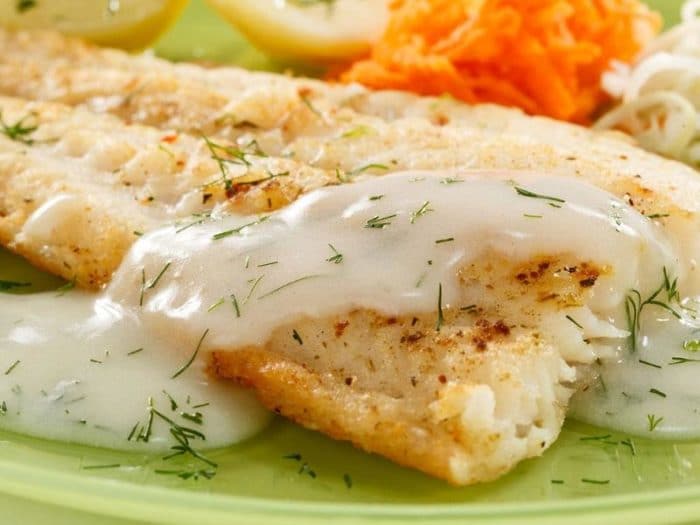 морской петух в соусе 