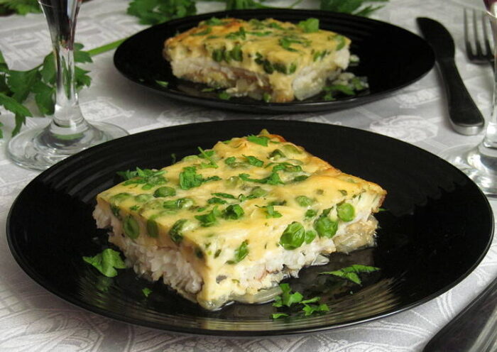вкусный омлет из горбуши 