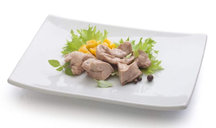 кусочки печени минтая 