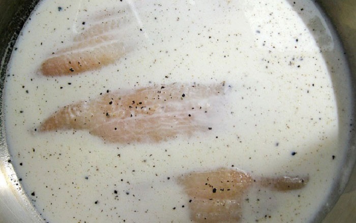 пикша в молоке