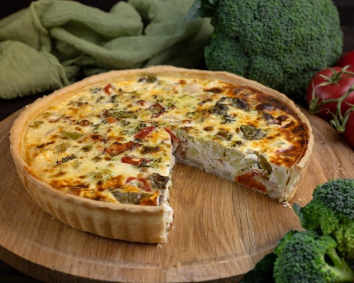 вкусный пирог с рыбой м овощами 