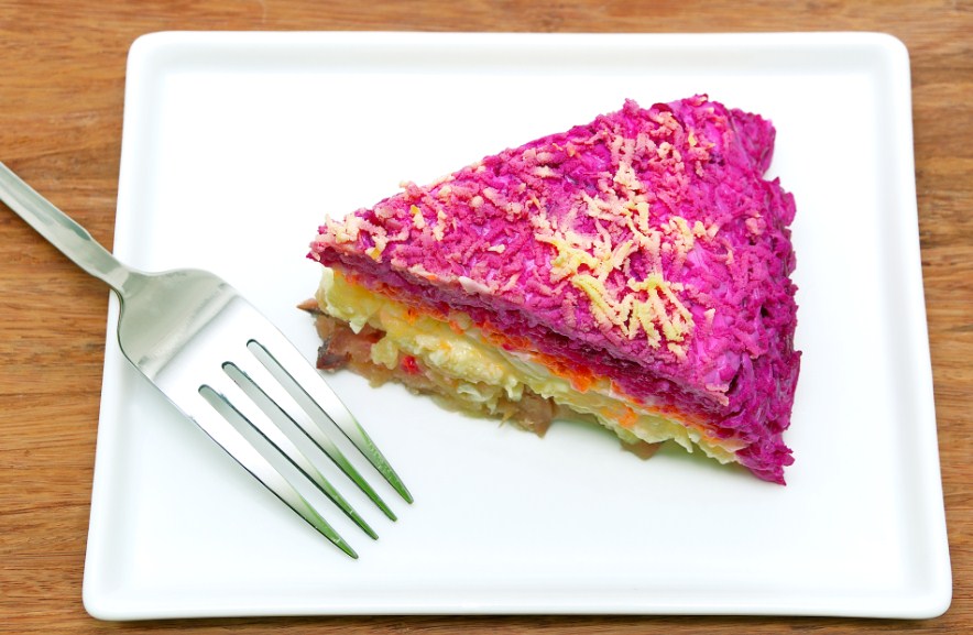 салат с сельдью