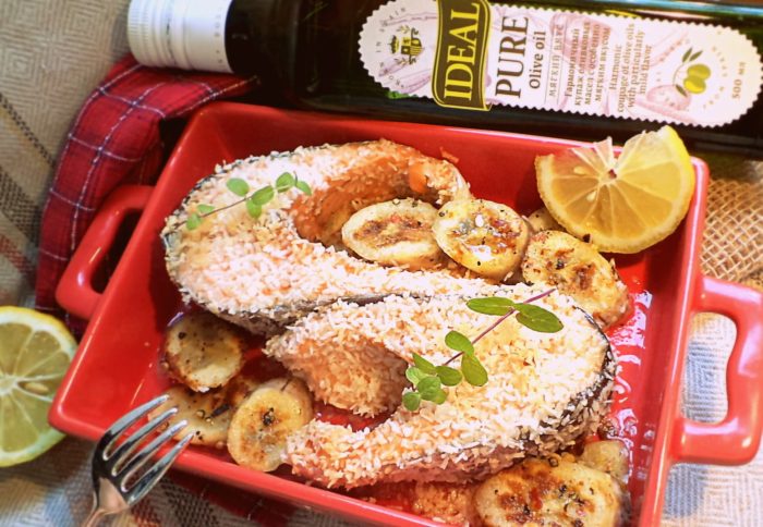 Сёмга в кокосовом масле