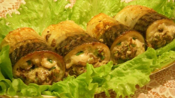 вкусный рыбный рулет запеченный в духовке