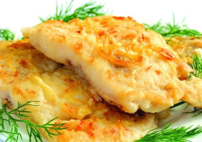 рыба минтай с сыром 