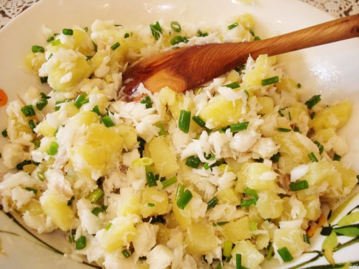 салат с артошко и варенной щукой
