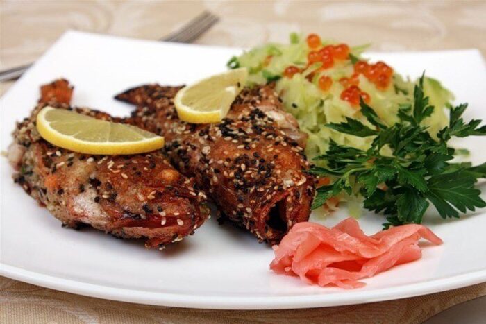 запеченный в духовом шкафу пряный окунь 
