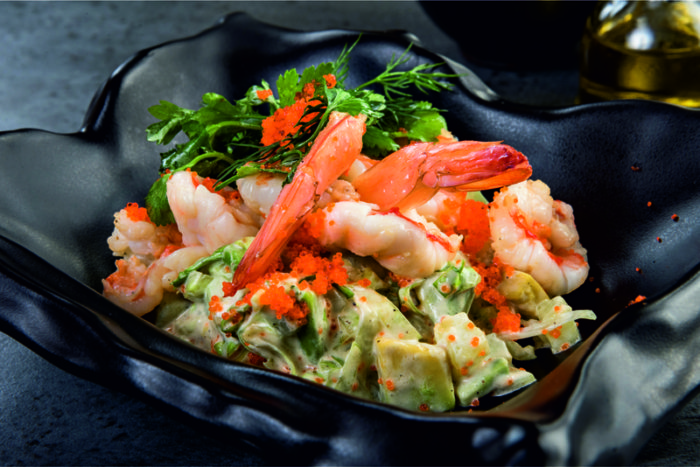 цезарь с крабовым мясом 