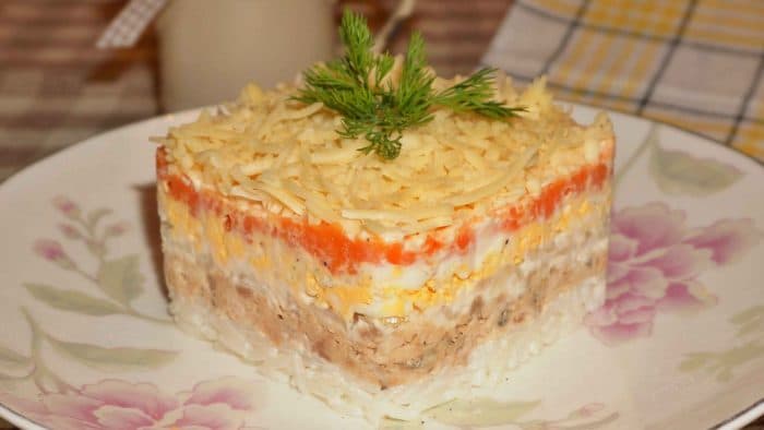 слоеный салат 