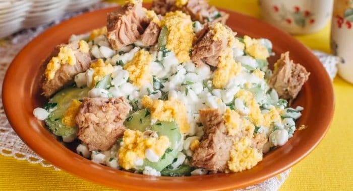 салат тунец