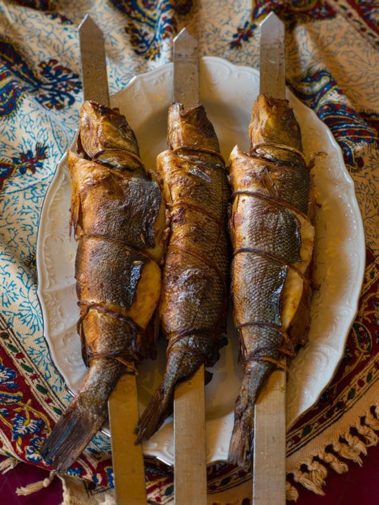 Шашлык из сибаса