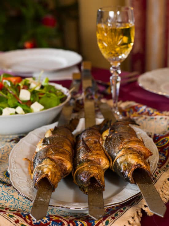 Шашлык из сибаса