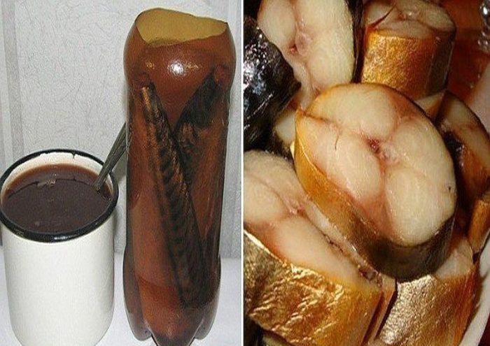 малосольная в бутылке с луковой шелухой