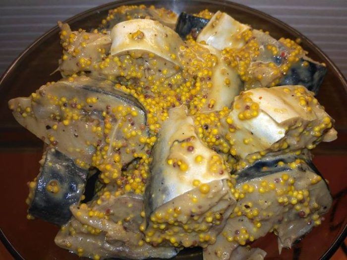 скумбрия маринованная с дижонской горчицей 