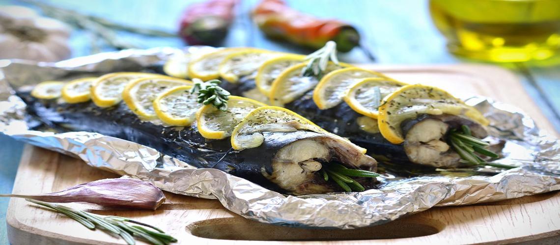 скумбрия запеченная с лимоном