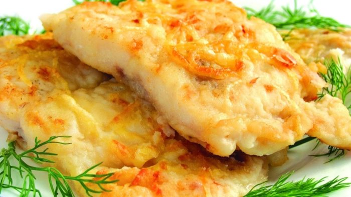 филе трески с картофелем 
