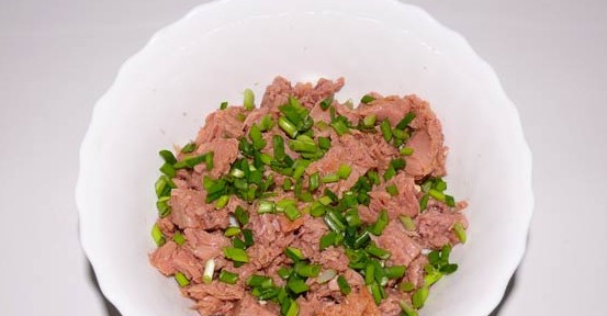 тунец и лук