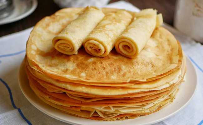 Заварные блины на воде без яиц