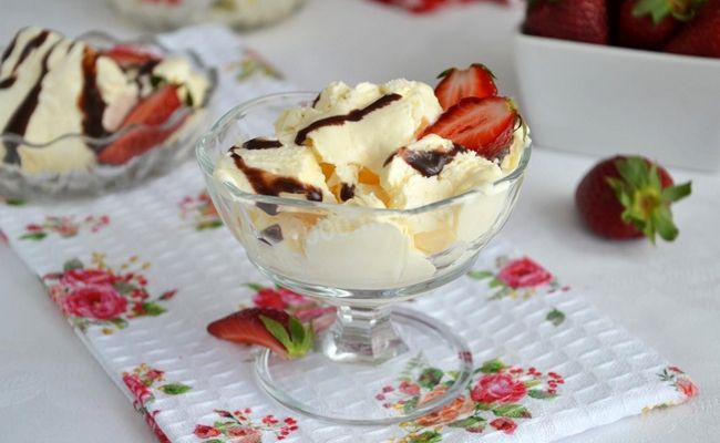 домашнее мороженное на молоке